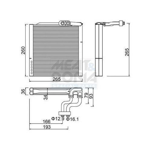 MEAT & DORIA Verdampfer, Klimaanlage 997112