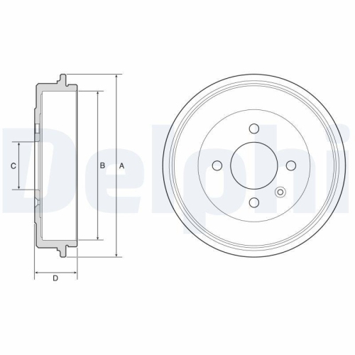 DELPHI Bremstrommel BF642