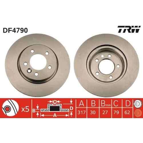 TRW Bremsscheibe DF4790