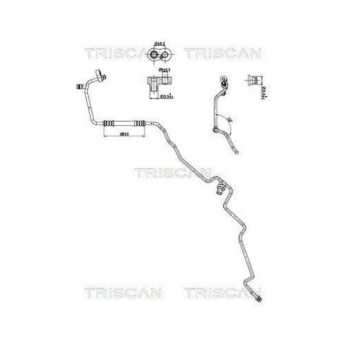 TRISCAN Hochdruck-/Niederdruckleitung, Klimaanlage 9010 11027