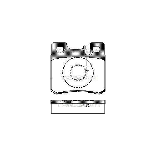 TRISCAN Bremsbelagsatz, Scheibenbremse 8110 23007