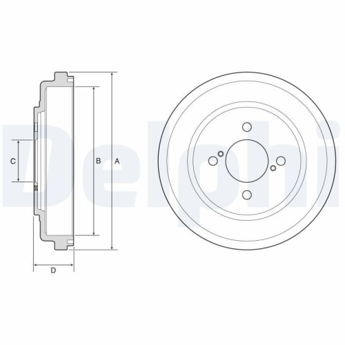 DELPHI Bremstrommel BF643