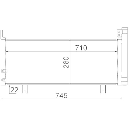 MAHLE Kondensator, Klimaanlage BEHR AC 639 000S