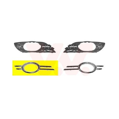 VAN WEZEL L&uuml;ftungsgitter, Sto&szlig;f&auml;nger ** Equipart ** 3043598