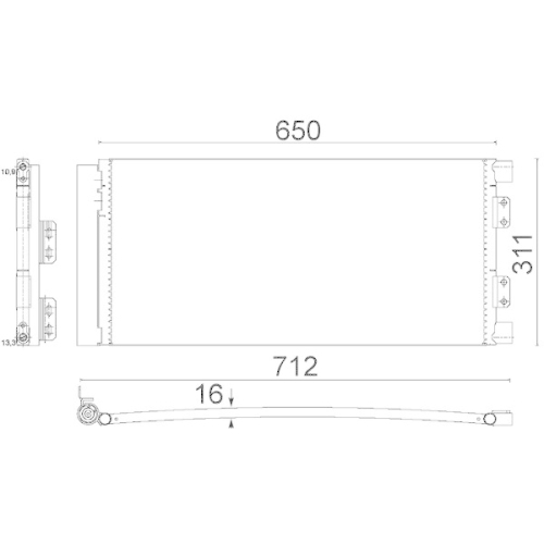 MAHLE Kondensator, Klimaanlage BEHR AC 640 000S
