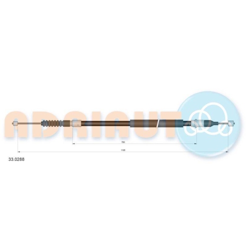 ADRIAUTO Seilzug, Feststellbremse 33.0288
