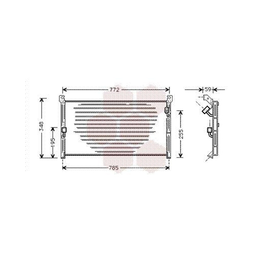 VAN WEZEL Kondensator, Klimaanlage 53005130