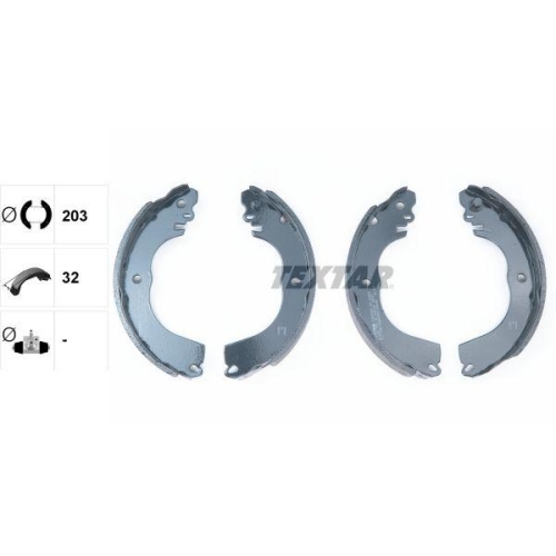 TEXTAR Bremsbackensatz 91081900