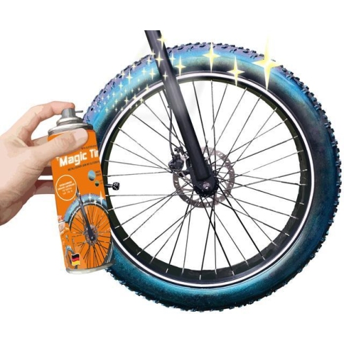 Foliatec Magic Tire Reifen-Spray 400ml Green Reifen-Glanz Farbe Fahrrad Bike