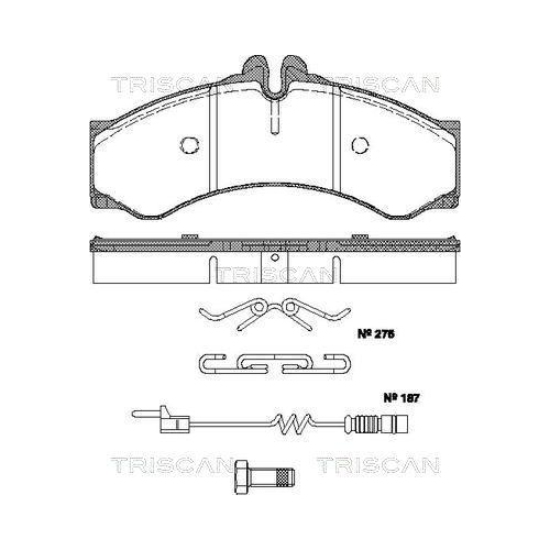 TRISCAN Bremsbelagsatz, Scheibenbremse 8110 23037