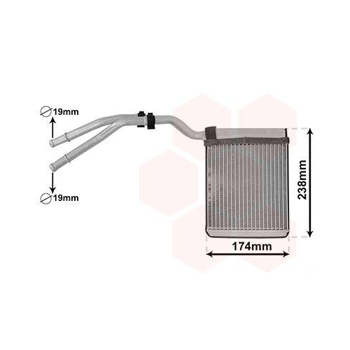 VAN WEZEL W&auml;rmetauscher, Innenraumheizung