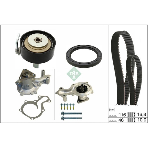 Schaeffler INA Wasserpumpe + Zahnriemensatz 530 0961 30