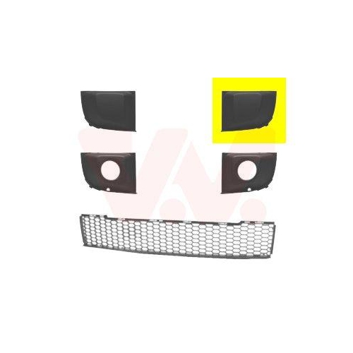 VAN WEZEL L&uuml;ftungsgitter, Sto&szlig;f&auml;nger ** Equipart ** 1604591