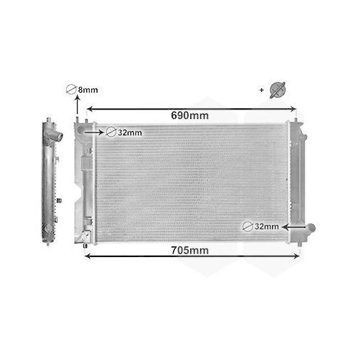 VAN WEZEL K&uuml;hler, Motork&uuml;hlung *** IR PLUS *** 53002403