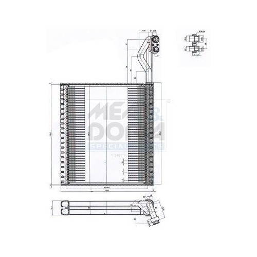 MEAT & DORIA Verdampfer, Klimaanlage 997121