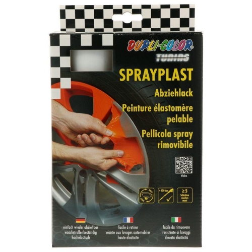 Abziehlack Spr&uuml;hfolie SPRAYPLAST2 x 400 ml wei&szlig; Glanz Dupli-Color 388125