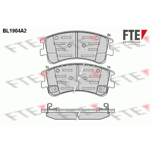 FTE Bremsbelagsatz, Scheibenbremse 9010493