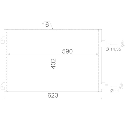 MAHLE Kondensator, Klimaanlage BEHR AC 650 000S