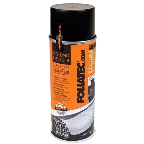 Foliatec 2401 Auto Sitz und Leder Farbe Farbspray Lack Alpin Weiss matt 400ml