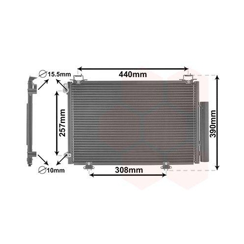 VAN WEZEL Kondensator, Klimaanlage 53005267