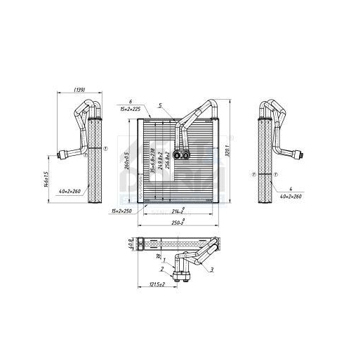 MEAT & DORIA Verdampfer, Klimaanlage 997122