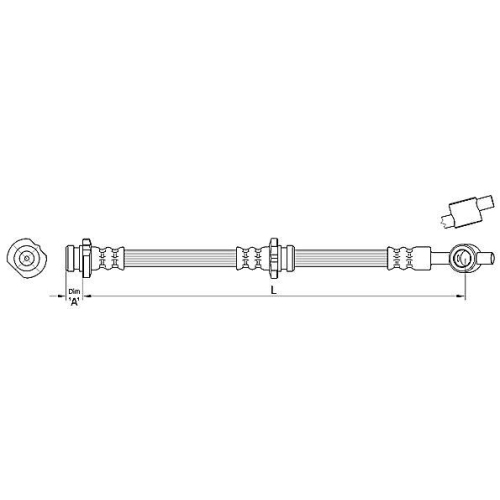 METZGER AUTOTEILE Bremsschlauch 4110384