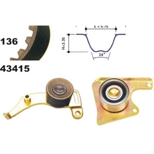 MAPCO Zahnriemensatz 23415