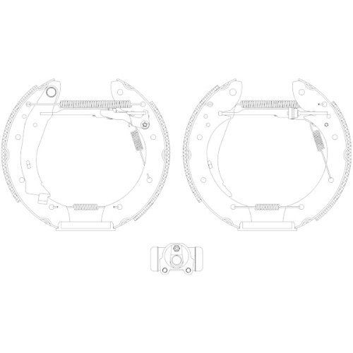 TEXTAR Bremsbackensatz Shoe Kit Pro 84053901