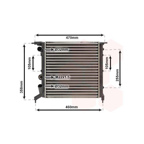 VAN WEZEL K&uuml;hler, Motork&uuml;hlung 43002121