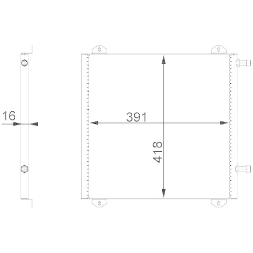 MAHLE Kondensator, Klimaanlage BEHR AC 675 000S