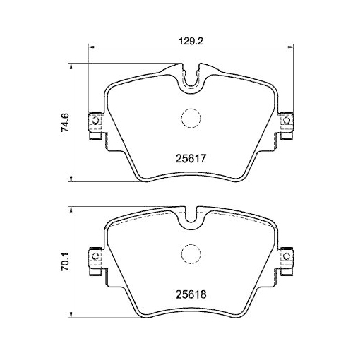 HELLA Bremsbelagsatz, Scheibenbremse