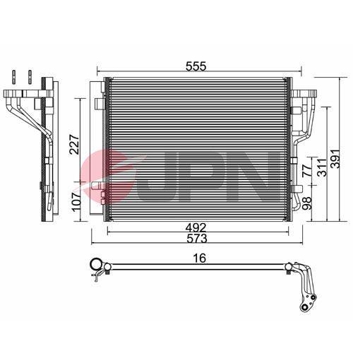 JPN Kondensator, Klimaanlage 60C0329-JPN