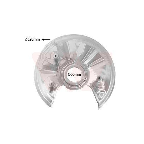 VAN WEZEL Spritzblech, Bremsscheibe 0372373