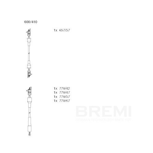 BREMI Z&uuml;ndleitungssatz 600/410