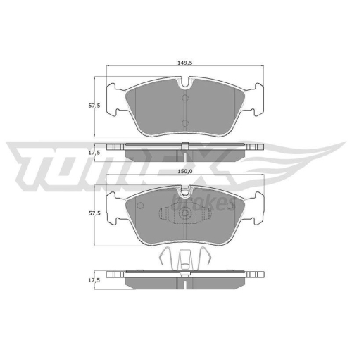 TOMEX Brakes Bremsbelagsatz, Scheibenbremse TX 14-35