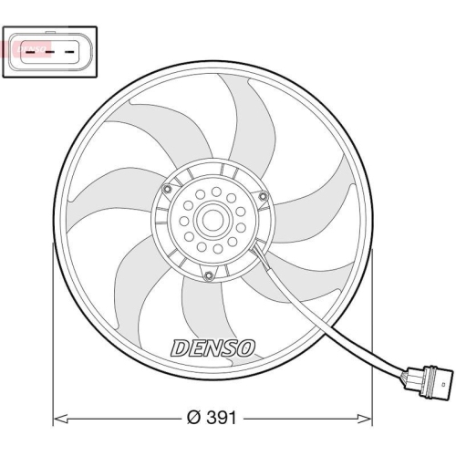 DENSO Lüfter, Motorkühlung DER32014