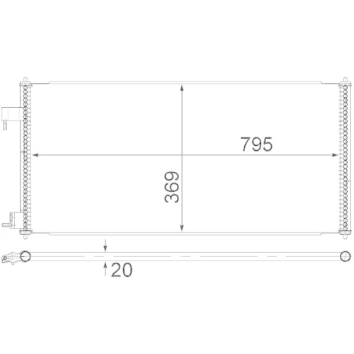MAHLE Kondensator, Klimaanlage BEHR AC 689 000S