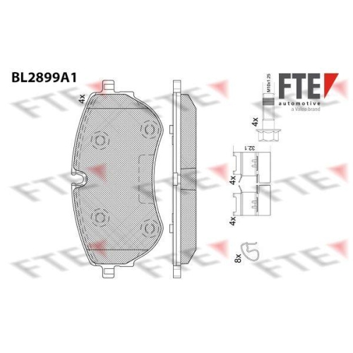 FTE Bremsbelagsatz, Scheibenbremse 9011140