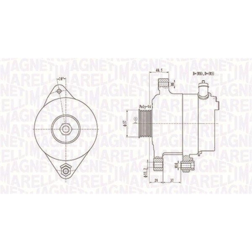 MAGNETI MARELLI Generator 063731949010