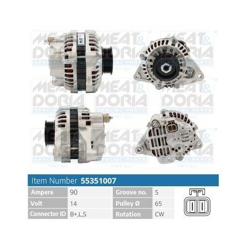 MEAT & DORIA Generator 55351007