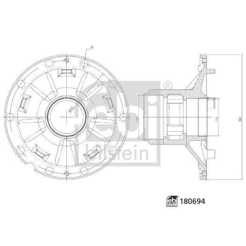 FEBI BILSTEIN Radnabe 180694