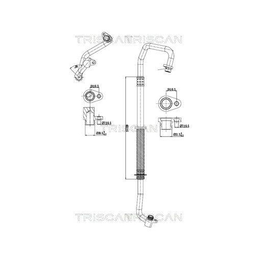TRISCAN Hochdruck-/Niederdruckleitung, Klimaanlage 9010 10010