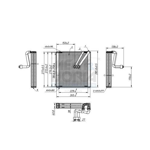 MEAT & DORIA Verdampfer, Klimaanlage 997130