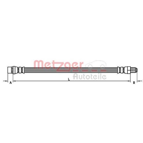 METZGER AUTOTEILE Bremsschlauch 4110458