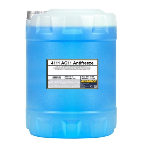 Mannol Antifreeze AG11 Frostschutz Konzentrat 10 Liter Kanister MN4111-10