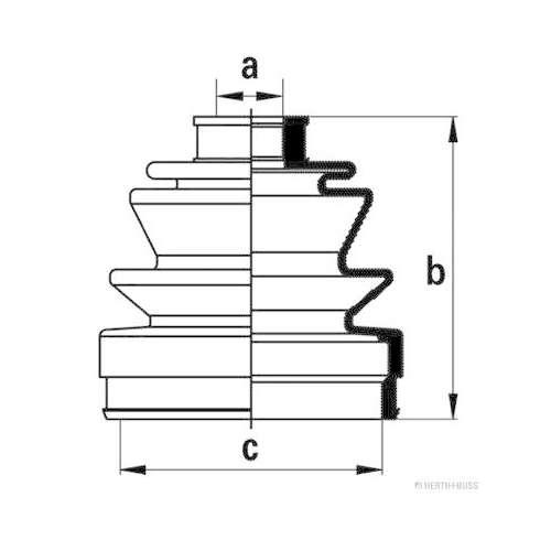 HERTH+BUSS JAKOPARTS Faltenbalgsatz, Antriebswelle J2864012