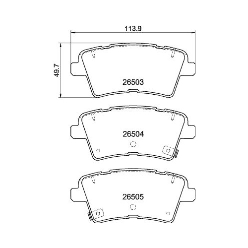 HELLA Bremsbelagsatz, Scheibenbremse 8DB 355 044-231