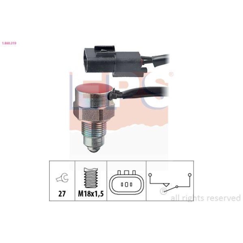 EPS Schalter, R&uuml;ckfahrleuchte Made in Italy - OE Equivalent