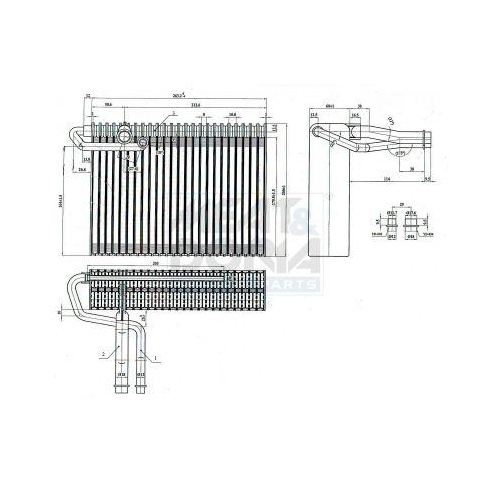 MEAT & DORIA Verdampfer, Klimaanlage 997133