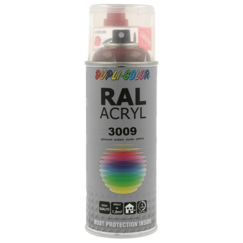 Lackspray Spr&uuml;hlack 400ml RAL 3009 oxidrot gl&auml;nzend 453120 DUPLI COLOR